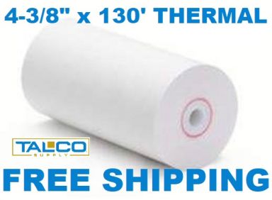 4-3/8" x 130' Heavyweight Thermal Paper Rolls